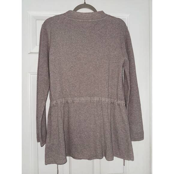 FOIL wool blend front tie cream cardigan - size small - Picture 5 of 8